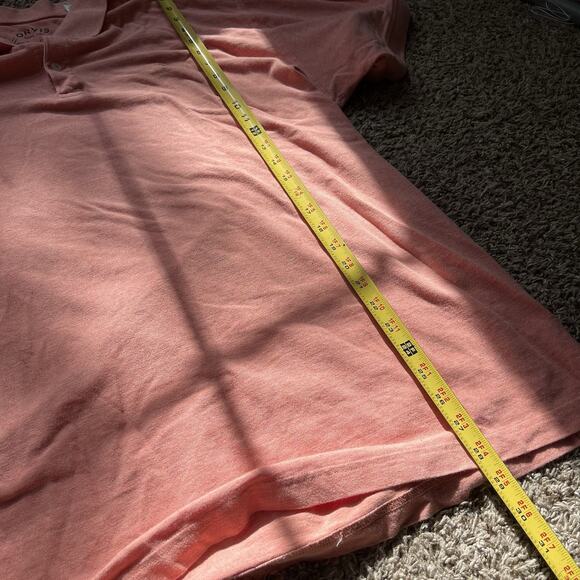 ORVIS Short Sleeve Golf Polo Orange Shirt Mens Size XL Vintage Y2K Casual - Picture 7 of 11